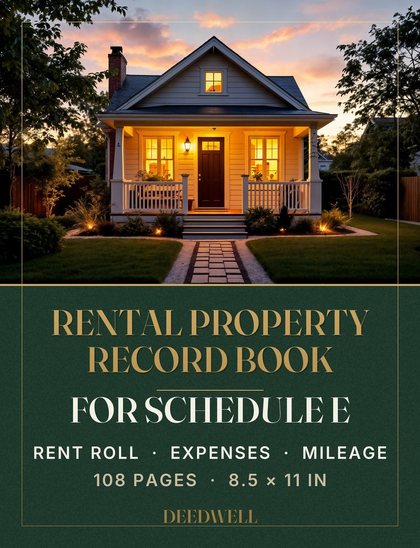 Rental Property Record Book cover